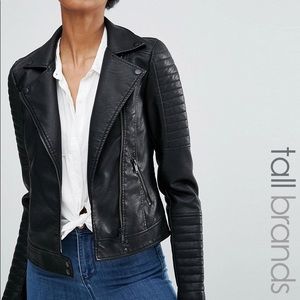 *Brand New* Noisy May Leather Jacket Black